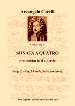 Náhled titulu - Corelli Arcangelo (1653 - 1713) - Sonata a quatro (úprava B - dur)