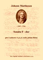 Náhled titulu - Mattheson Johann (1681 - 1764) - Sonáta F dur
