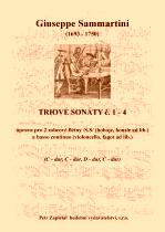 Náhled titulu - Sammartini Giuseppe (1693 - 1750) - Triové sonáty č. 1 - 4