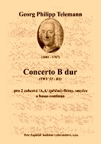 Náhled titulu - Telemann Georg Philipp (1681 - 1767) - Concerto B - dur