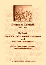 Náhled titulu - Gabrielli Domenico (1651 - 1690) - Baletti 9 - 12 op. 1