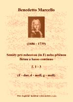 Náhled titulu - Marcello Benedetto (1686 - 1739) - Sonáty pro zobcovou (in F) nebo příčnou flétnu a basso continuo č. 1 - 3