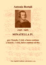 Náhled titulu - Bertali Antonio (1605 - 1669) - Sonatella IV.