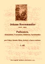 Náhled titulu - Rosenmüller Johann (1619 - 1684) - Alemanden, Couranten, Balletten, Sarabanden 1. díl