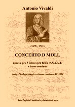 Náhled titulu - Vivaldi Antonio (1678 - 1741) - Concerto d - moll - úprava (RV535)