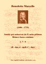 Náhled titulu - Marcello Benedetto (1686 - 1739) - Sonáty pro zobcovou (in F) nebo příčnou flétnu a basso continuo č. 7 - 9