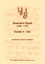 Náhled titulu - Zipoli Domenico (1688 - 1726) - Sonáta pro housle a basso continuo (A - dur)