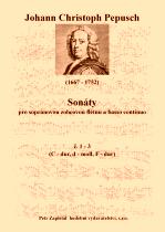 Náhled titulu - Pepusch Johann Christoph (1667 - 1752) - Sonáty pro  sopránovou zobcovou flétnu a basso continuo č 1 - 3
