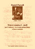 Náhled titulu - Purcell Daniel (1664? - 1717) - Triová sonáta d - moll