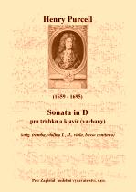Náhled titulu - Purcell Henry (1659 - 1695) - Sonata in D (klav. výtah)