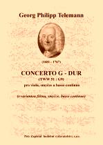 Náhled titulu - Telemann Georg Philipp (1681 - 1767) - Concerto G - dur (TWV 51:G9)