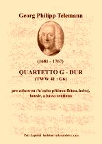 Náhled titulu - Telemann Georg Philipp (1681 - 1767) - Quartetto G - dur (TWV 43:G6)
