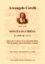 Náhled titulu - Corelli Arcangelo (1653 - 1713) - Sonata da Chiesa - úprava - op. 1, č. 2, g moll
