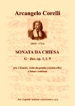 Náhled titulu - Corelli Arcangelo (1653 - 1713) - Sonata da Chiesa - op. 1, č. 9, G dur
