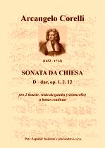 Náhled titulu - Corelli Arcangelo (1653 - 1713) - Sonata da Chiesa - op. 1, č. 12, D dur