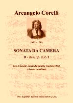 Náhled titulu - Corelli Arcangelo (1653 - 1713) - Sonata da Camera - op. 2, č. 1, D dur