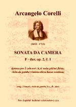 Náhled titulu - Corelli Arcangelo (1653 - 1713) - Sonata da Camera - úprava - op. 2, č. 1, F dur