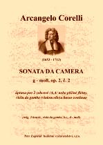 Náhled titulu - Corelli Arcangelo (1653 - 1713) - Sonata da Camera - úprava - op. 2, č. 2, g moll