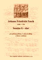 Náhled titulu - Fasch Johann Friedrich (1688-1758) - Sonáta G - dur