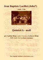 Náhled titulu - Loeillet Jean Baptiste /John/ (1680 - 1730) - Quintett h - moll