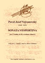 Náhled titulu - Vejvanovský Pavel Josef (1640 - 1693) - Sonata Vespertina (transpozice + výtah)