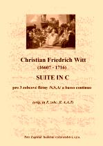 Náhled titulu - Witt Christian Friedrich (1660? - 1716) - Suite in C - transpozice