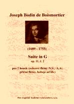 Náhled titulu - Boismortier Joseph Bodin de (1689 - 1755) - Suite in G