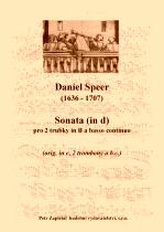 Náhled titulu - Speer Daniel (1636 - 1707) - Sonata (d - moll) - úprava