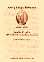 Náhled titulu - Telemann Georg Philipp (1681 - 1767) - Sonáta C - dur (TWV 41:C3, „Methodische Sonaten“)