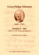 Náhled titulu - Telemann Georg Philipp (1681 - 1767) - Sonáta F - dur (TWV 41:F4, „Essercizii Musici“)