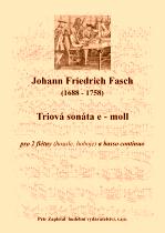 Náhled titulu - Fasch Johann Friedrich (1688-1758) - Triová sonáta e - moll