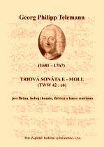 Náhled titulu - Telemann Georg Philipp (1681 - 1767) - Triová sonáta e- moll (TWV 42 : e6)