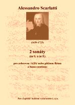 Náhled titulu - Scarlatti Alessandro (1659 - 1725) - 2 sonáty (in G, F)