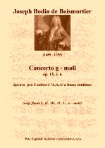 Náhled titulu - Boismortier Joseph Bodin de (1689 - 1755) - Concerto g - moll, op. 15, č. 6 (orig. flauto traverso I., II., III., IV., V.)