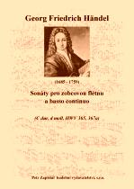 Náhled titulu - Händel Georg Friedrich (1685 - 1759) - Sonáty pro zobcovou flétnu a basso continuo (HWV 365, 367a)