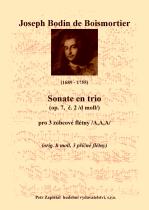 Náhled titulu - Boismortier Joseph Bodin de (1689 - 1755) - Sonate en trio (op. 7 č. 2 /d moll/) - úprava