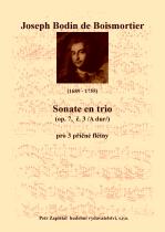 Náhled titulu - Boismortier Joseph Bodin de (1689 - 1755) - Sonate en trio (op. 7 č. 3 /A dur/)