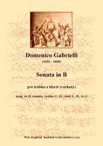 Náhled titulu - Gabrielli Domenico (1651 - 1690) - Sonata in B (transpozice + klav. výtah)