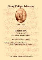 Náhled titulu - Telemann Georg Philipp (1681 - 1767) - Duetto in G (TWV 40 : 111 Der getreue Musik-Meister)