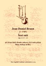 Náhled titulu - Braun Jean Daniel (? - 1740) - Šest suit (op. 2, č. 1 - 3)