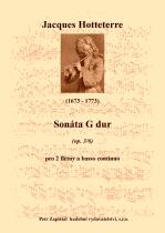Náhled titulu - Hotteterre Jacques (1674 - 1763) - Sonáta G dur (op. 3/6)