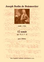 Náhled titulu - Boismortier Joseph Bodin de (1689 - 1755) - 12 sonát (op. 13, č. 1 - 6)