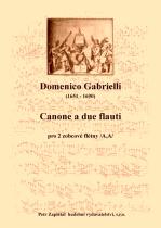 Náhled titulu - Gabrielli Domenico (1651 - 1690) - Canone a due flauti