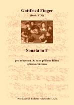 Náhled titulu - Finger Gottfried (1660 - 1730) - Sonata in F