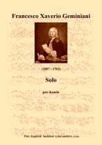 Náhled titulu - Geminiani Francesco Xaverio (1687 - 1762) - Solo