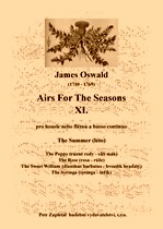 Náhled titulu - Oswald James (1710 - 1769) - Airs For The Seasons XI. - The Summer (léto)