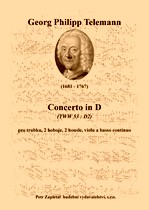 Náhled titulu - Telemann Georg Philipp (1681 - 1767) - Concerto in D (TWV 53 : D2)