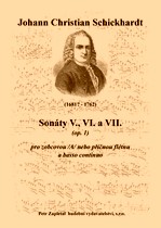 Náhled titulu - Schickhardt Johann Christian (1681? - 1762) - Sonáty V., VI. a VII. (op. 1)