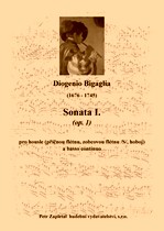 Náhled titulu - Bigaglia Diogenio (1676 - 1745) - Sonata I. (op. 1)