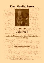 Náhled titulu - Baron Ernst Gottlieb (1696 - 1760) - Concerto I.